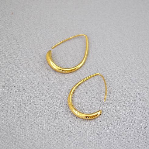 Waterdrop Shape Hoop Earrings - Zafari Studio Jewelry